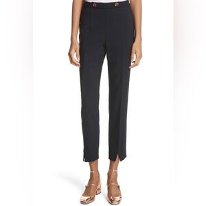 Ted Baker London Cerisat Front Slit Skinny Trousers in Navy size 1/XS